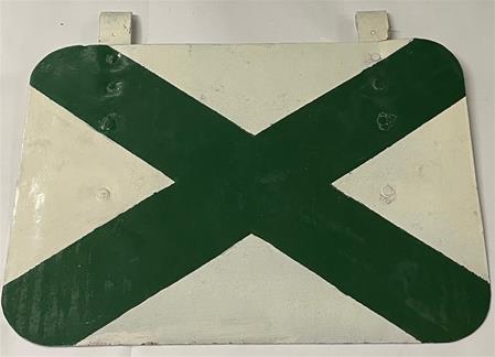 Chapa com "X" verde